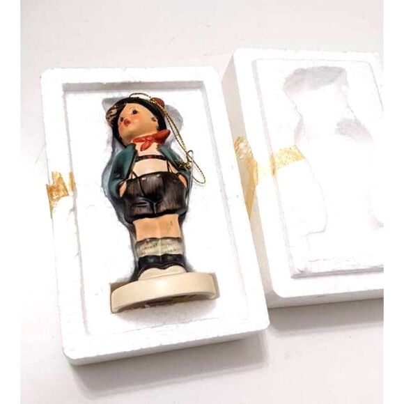 Schmid Statuette Figure Designed By Berta Hummel AlpineBoy Reproduction Ornament - Picture 3 of 4